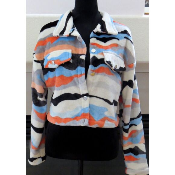 SHEIN Jackets & Blazers - Shein Women's Plush Fleece Cropped Jacket  Medium